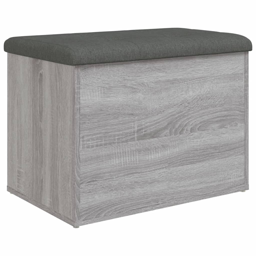Banc de rangement sonoma gris 62x42x45 cm bois d'ingénierie - XIOS