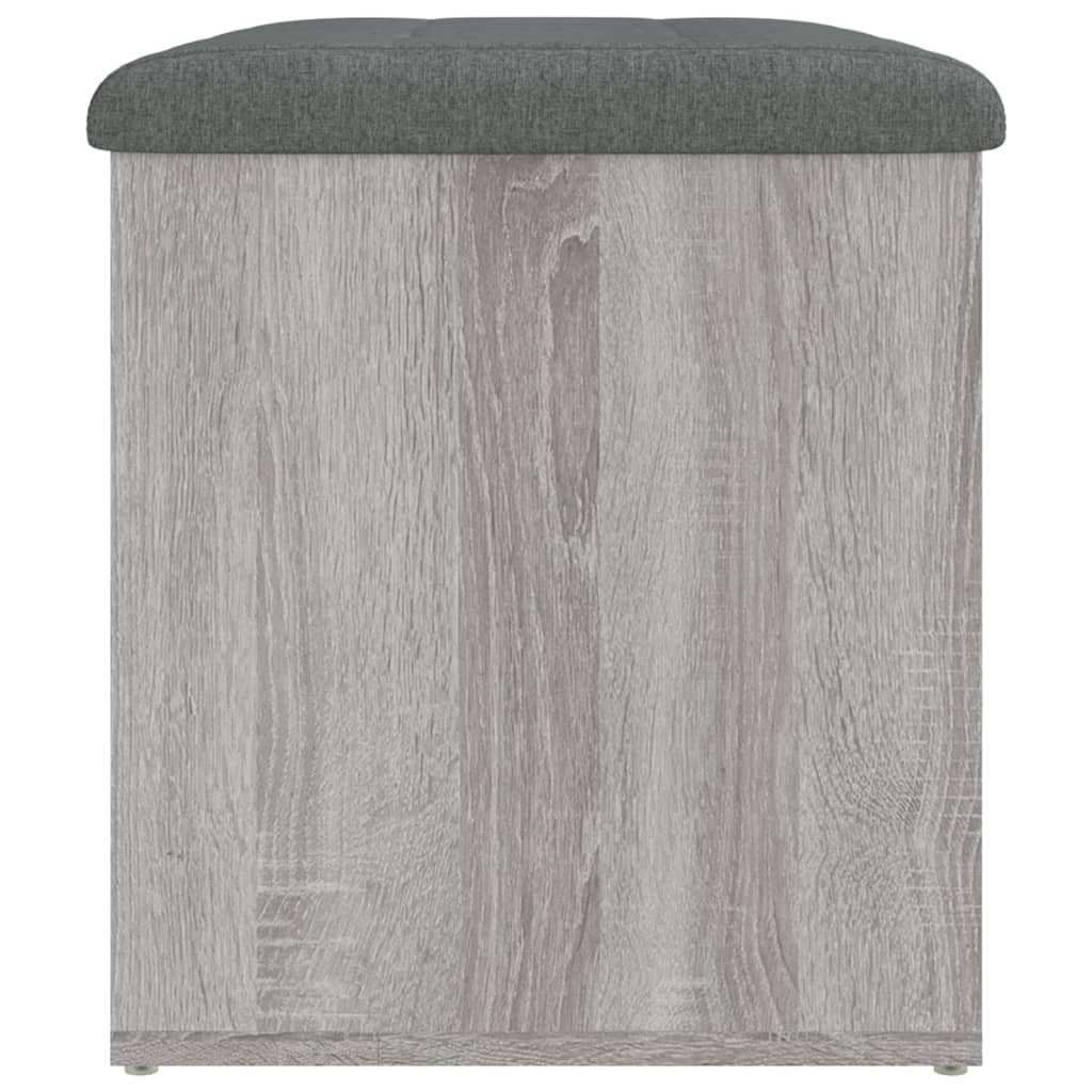 Banc de rangement sonoma gris 62x42x45 cm bois d'ingénierie - XIOS