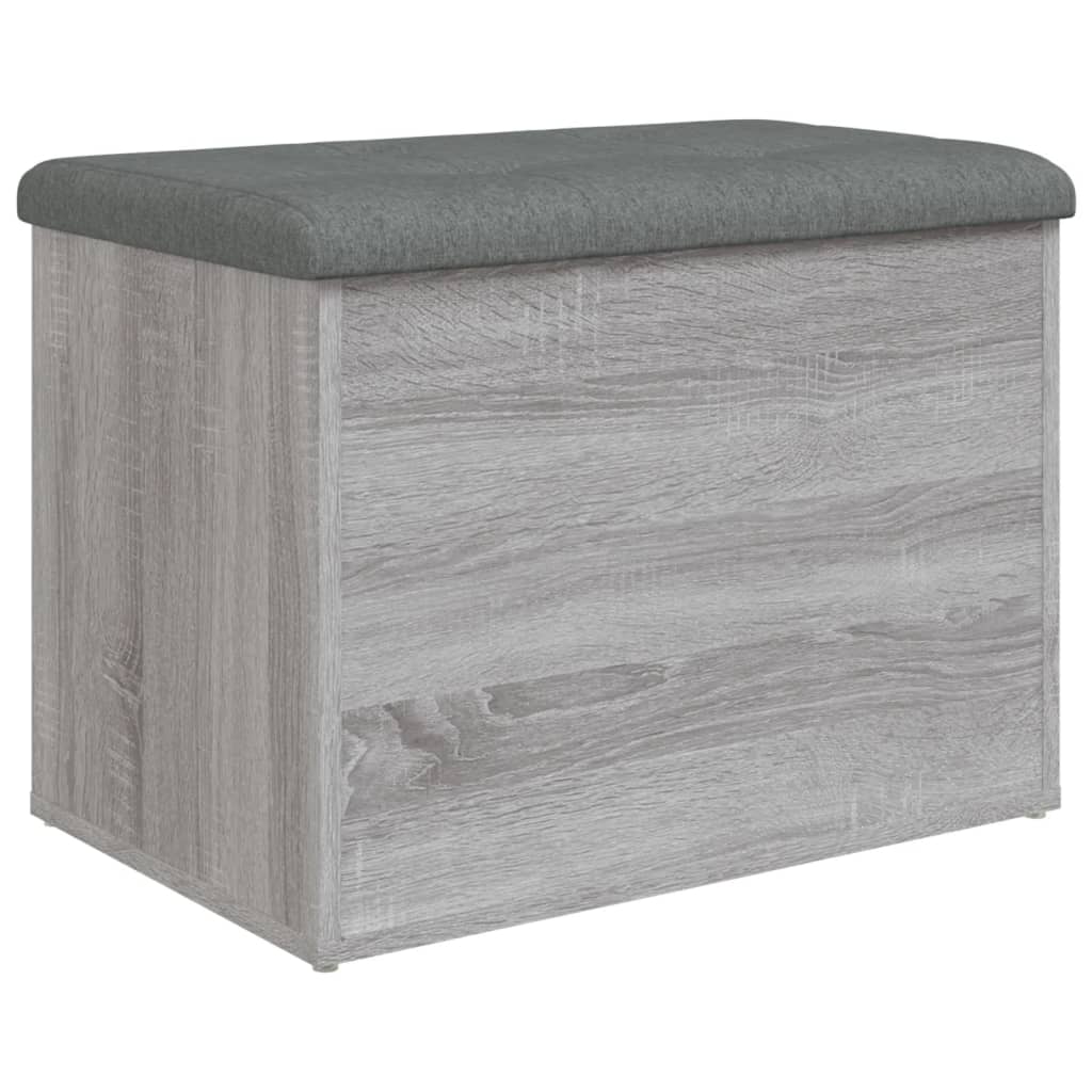 Banc de rangement sonoma gris 62x42x45 cm bois d'ingénierie - XIOS