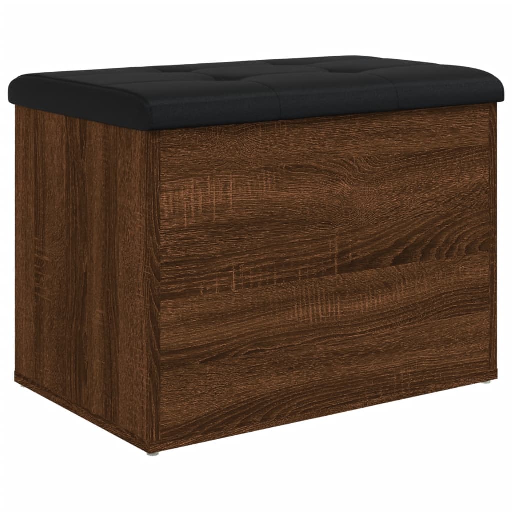 Banc de rangement chêne marron 62x42x45 cm bois d'ingénierie - XIOS