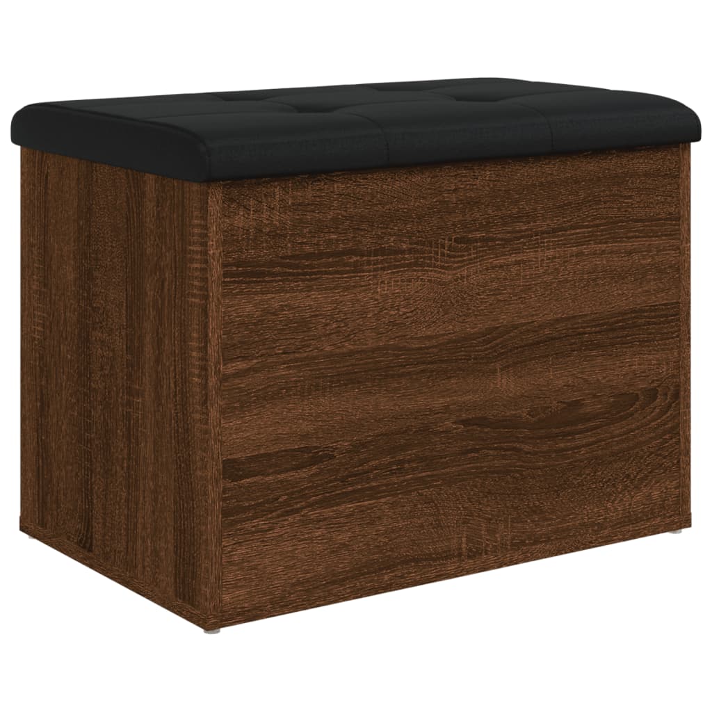 Banc de rangement chêne marron 62x42x45 cm bois d'ingénierie - XIOS