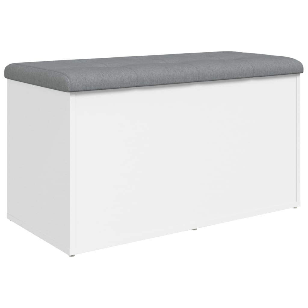 Banc de rangement Blanc 82x42x45 cm Bois d'ingénierie - XIOS