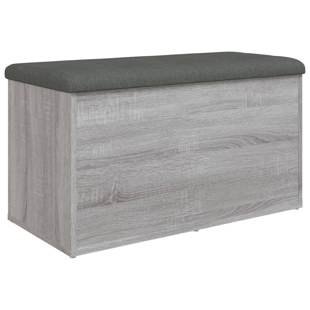 Banc de rangement sonoma gris 82x42x45 cm Bois d'ingénierie - XIOS