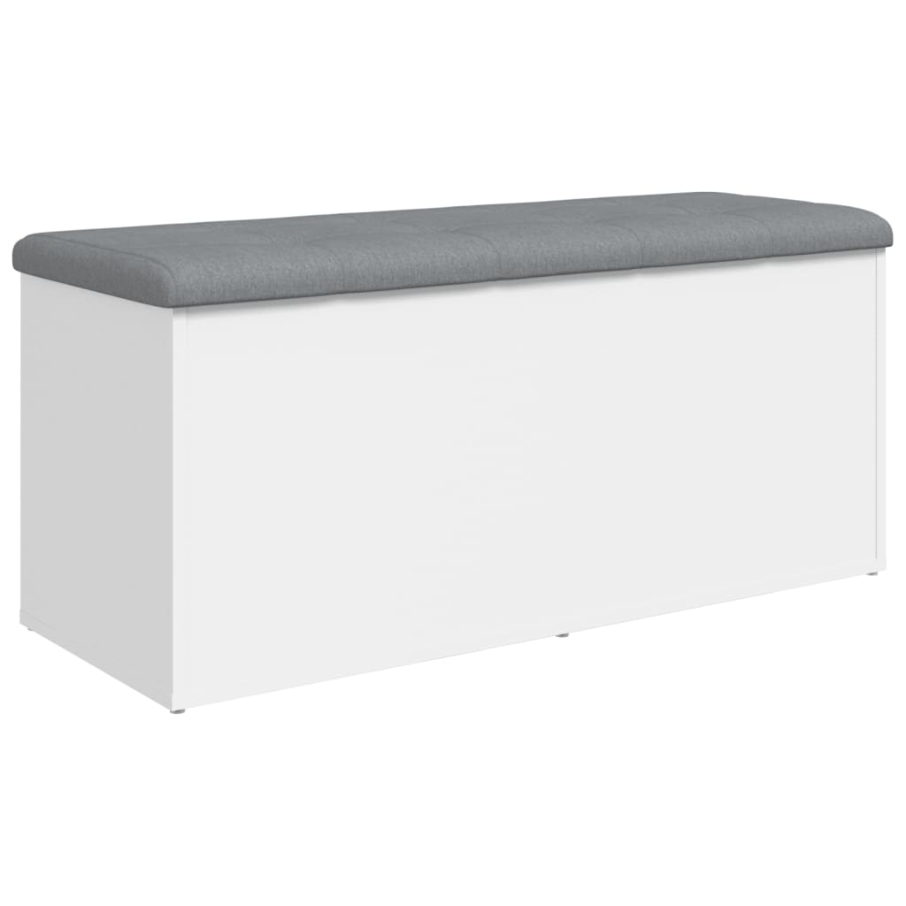Banc de rangement Blanc 102x42x45 cm Bois d'ingénierie - XIOS
