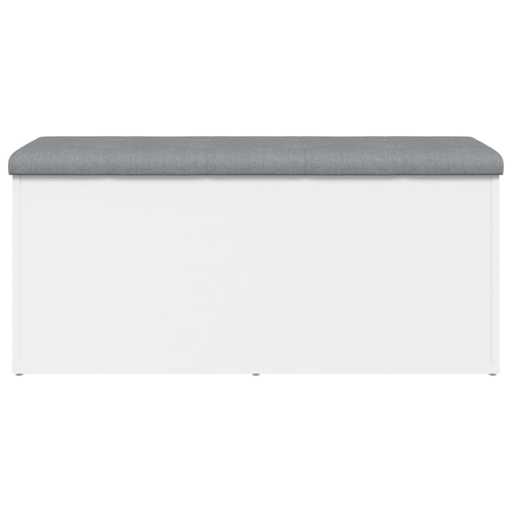 Banc de rangement Blanc 102x42x45 cm Bois d'ingénierie - XIOS