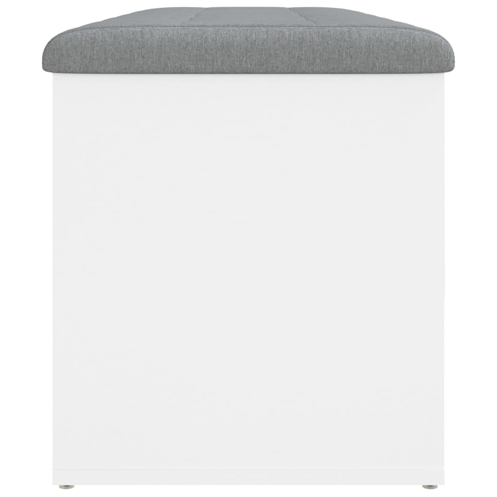 Banc de rangement Blanc 102x42x45 cm Bois d'ingénierie - XIOS