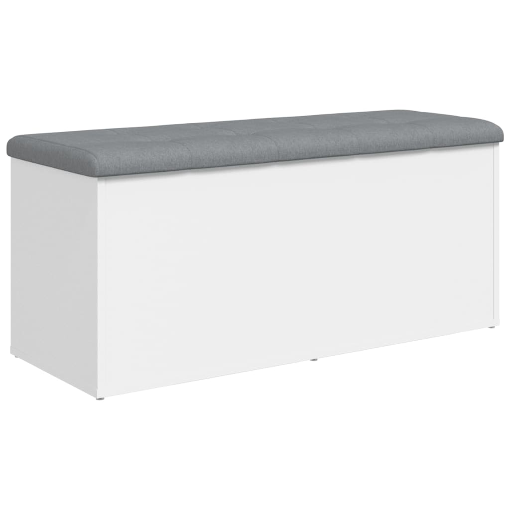 Banc de rangement Blanc 102x42x45 cm Bois d'ingénierie - XIOS