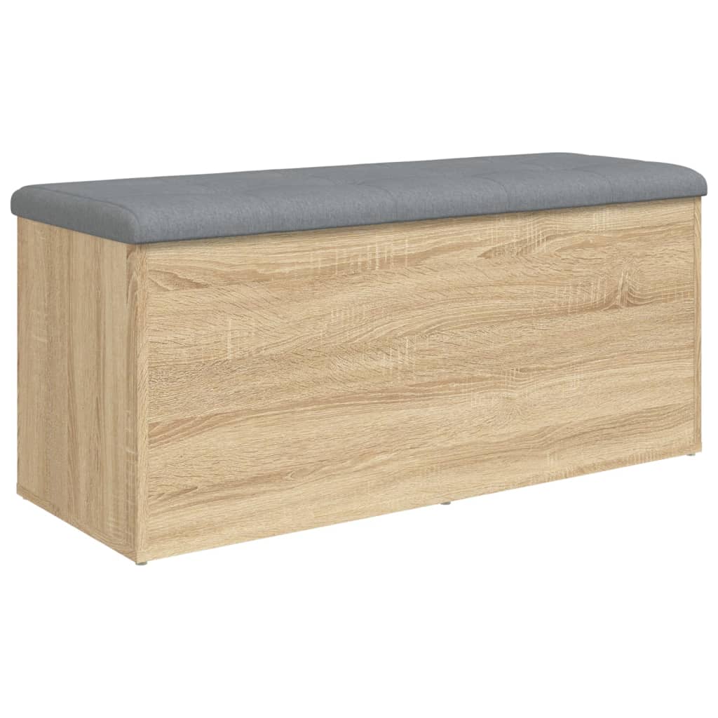Banc de rangement chêne sonoma 102x42x45 cm bois d'ingénierie - XIOS