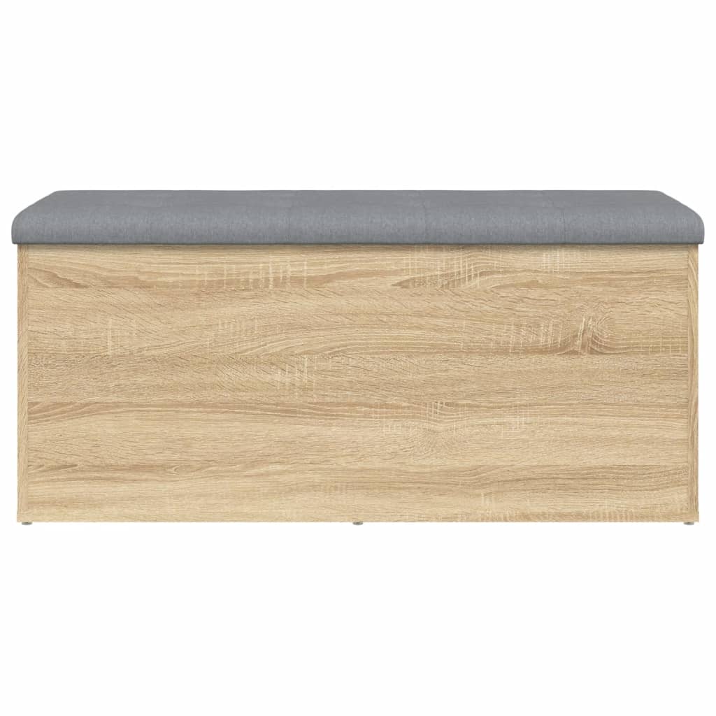 Banc de rangement chêne sonoma 102x42x45 cm bois d'ingénierie - XIOS
