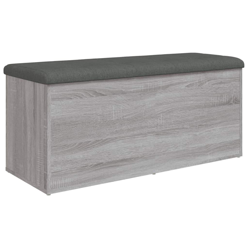 Banc de rangement sonoma gris 102x42x45 cm bois d'ingénierie - XIOS