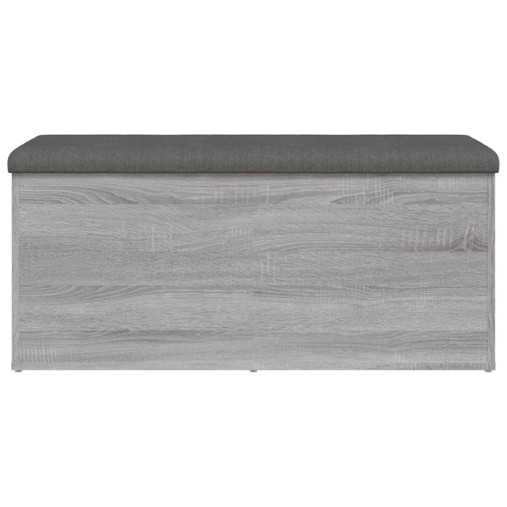 Banc de rangement sonoma gris 102x42x45 cm bois d'ingénierie - XIOS