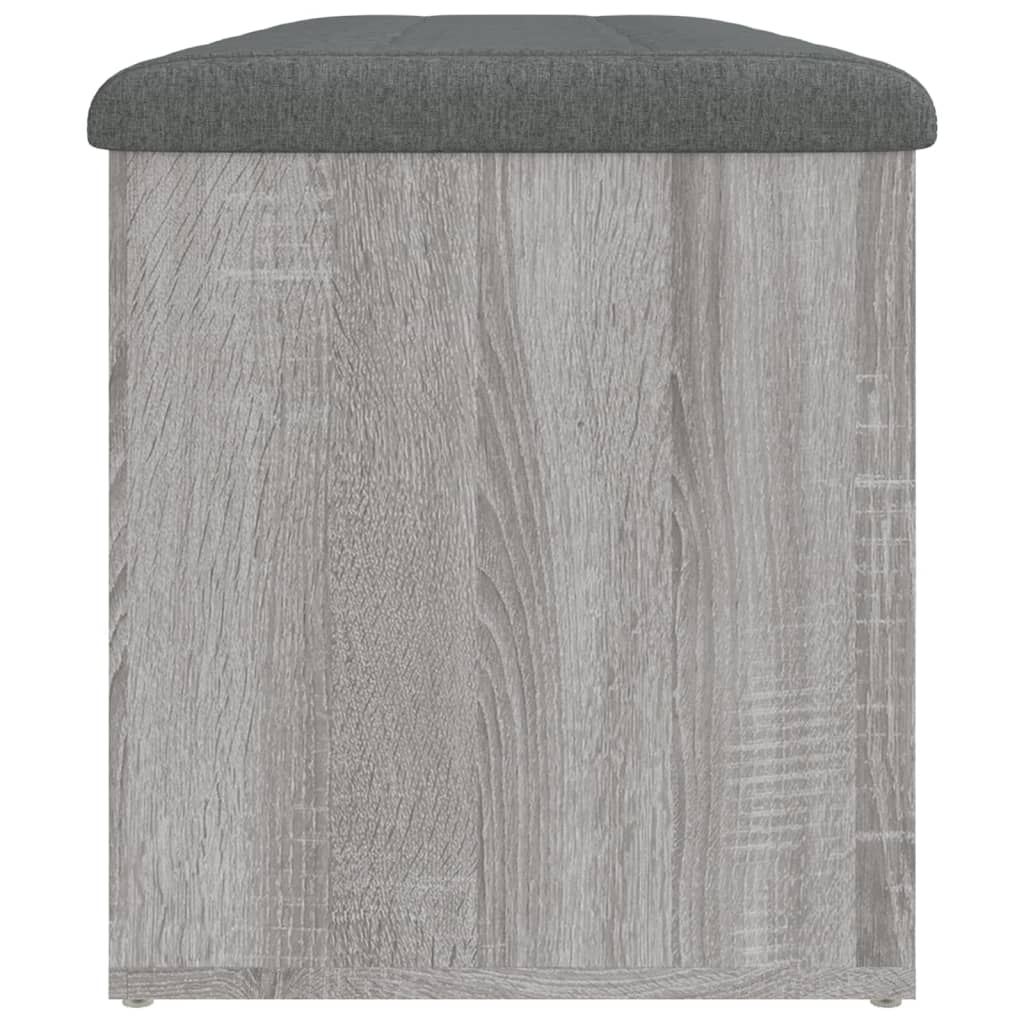 Banc de rangement sonoma gris 102x42x45 cm bois d'ingénierie - XIOS