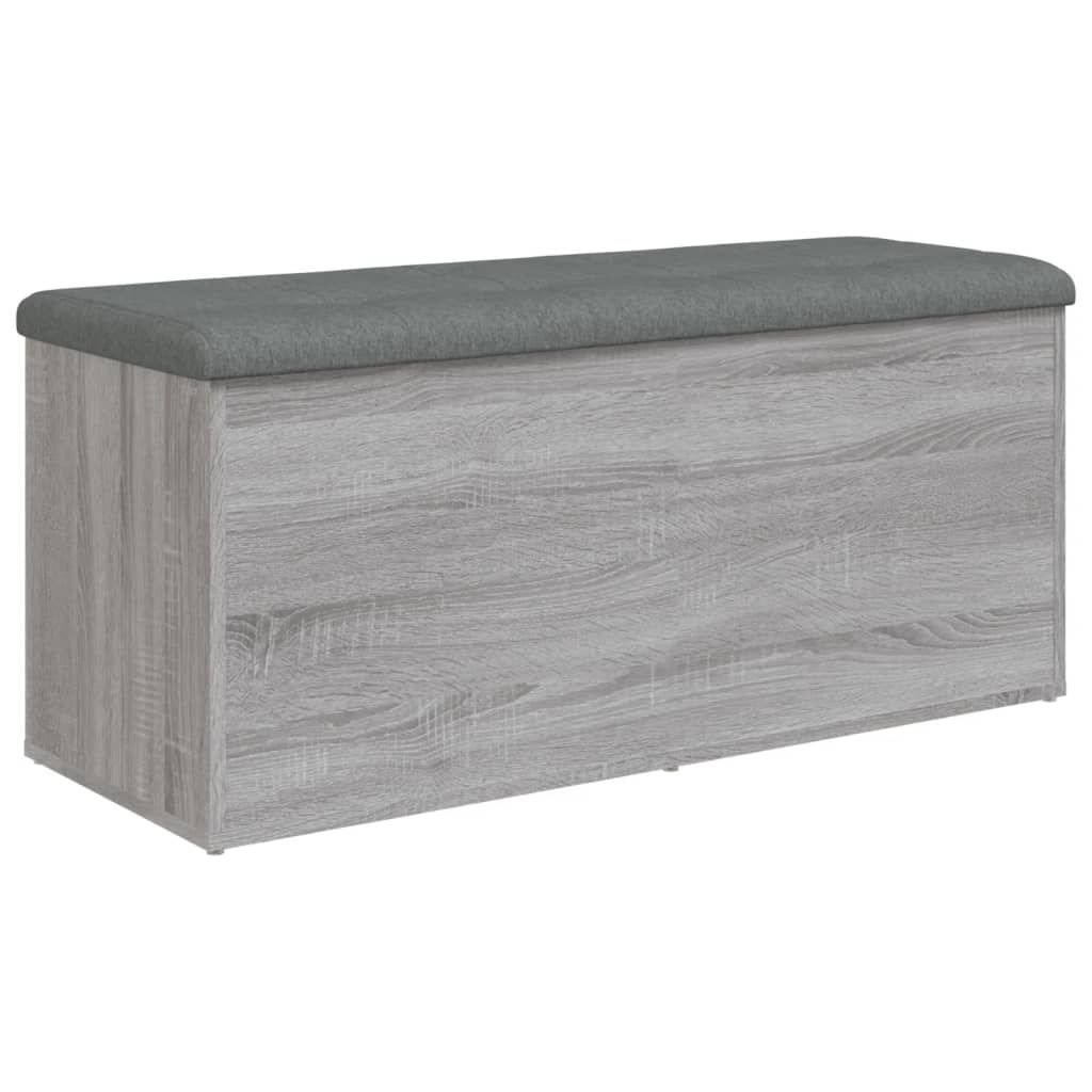 Banc de rangement sonoma gris 102x42x45 cm bois d'ingénierie - XIOS