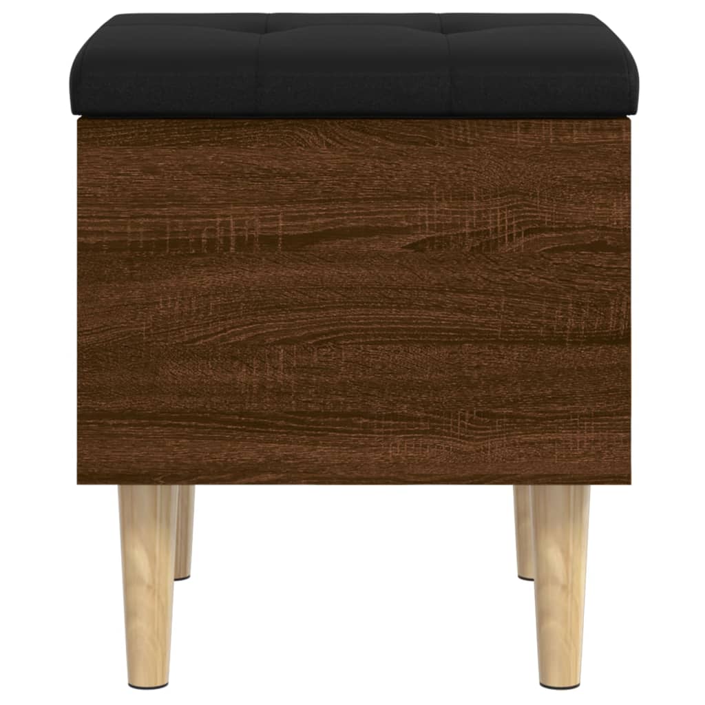 Banc de rangement chêne marron 42x42x46 cm bois d'ingénierie - XIOS