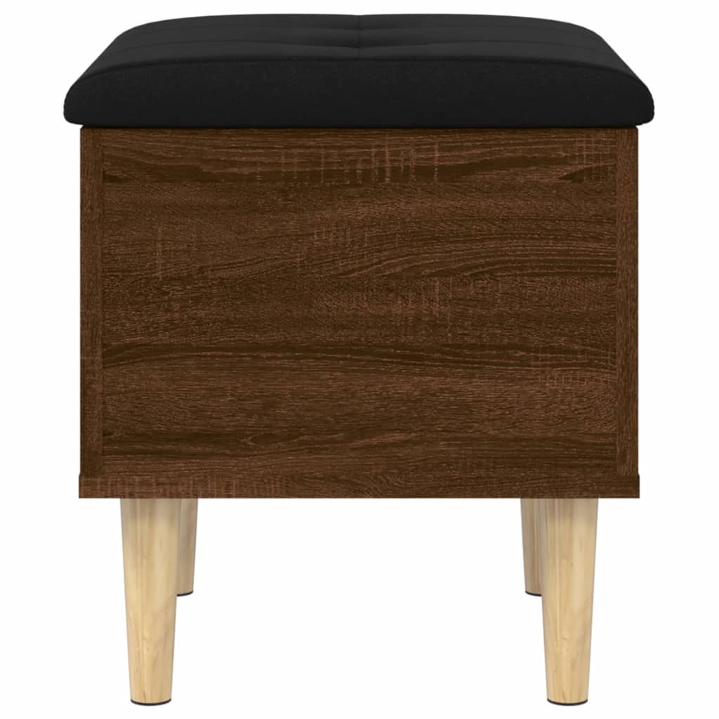 Banc de rangement chêne marron 42x42x46 cm bois d'ingénierie - XIOS