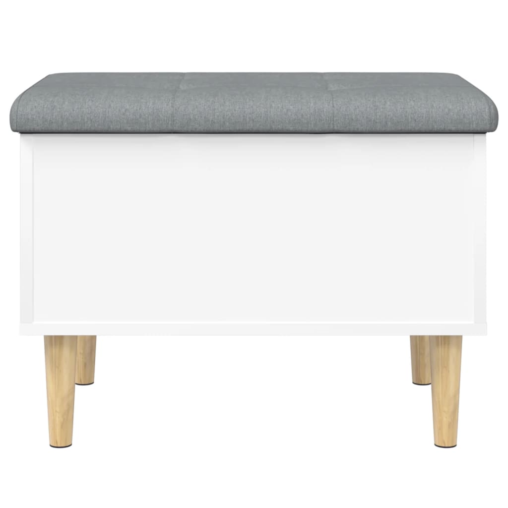 Banc de rangement blanc 62x42x46 cm bois d'ingénierie - XIOS