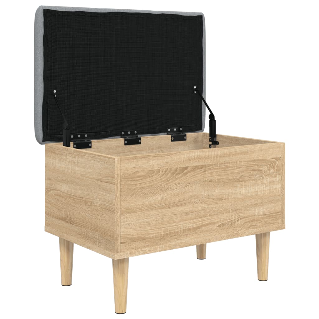 Banc de rangement chêne sonoma 62x42x46 cm bois d'ingénierie - XIOS