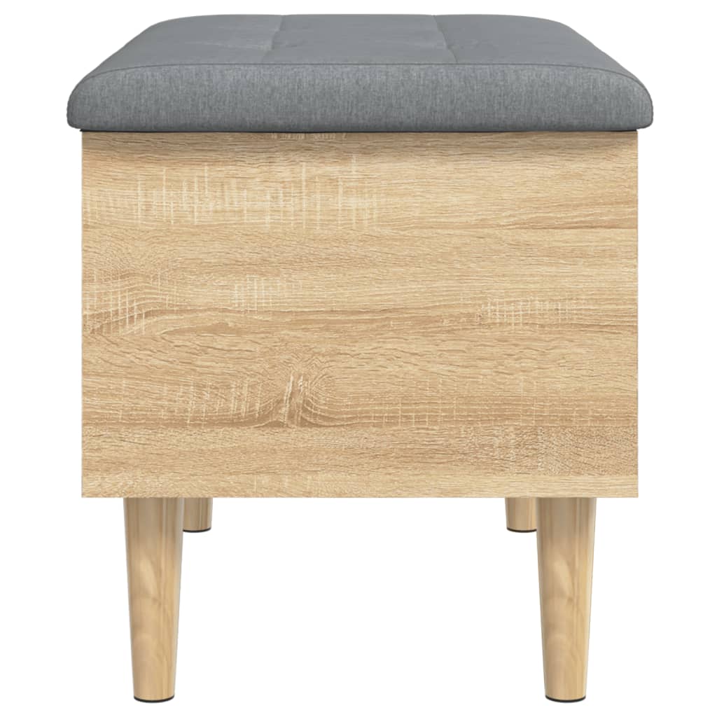 Banc de rangement chêne sonoma 62x42x46 cm bois d'ingénierie - XIOS