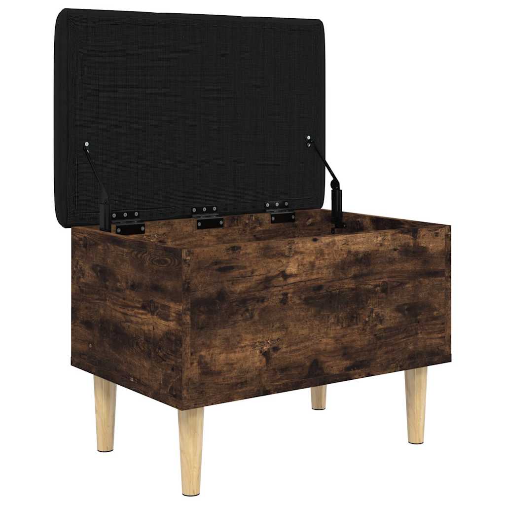 Banc de rangement chêne fumé 62x42x46 cm bois d'ingénierie - XIOS