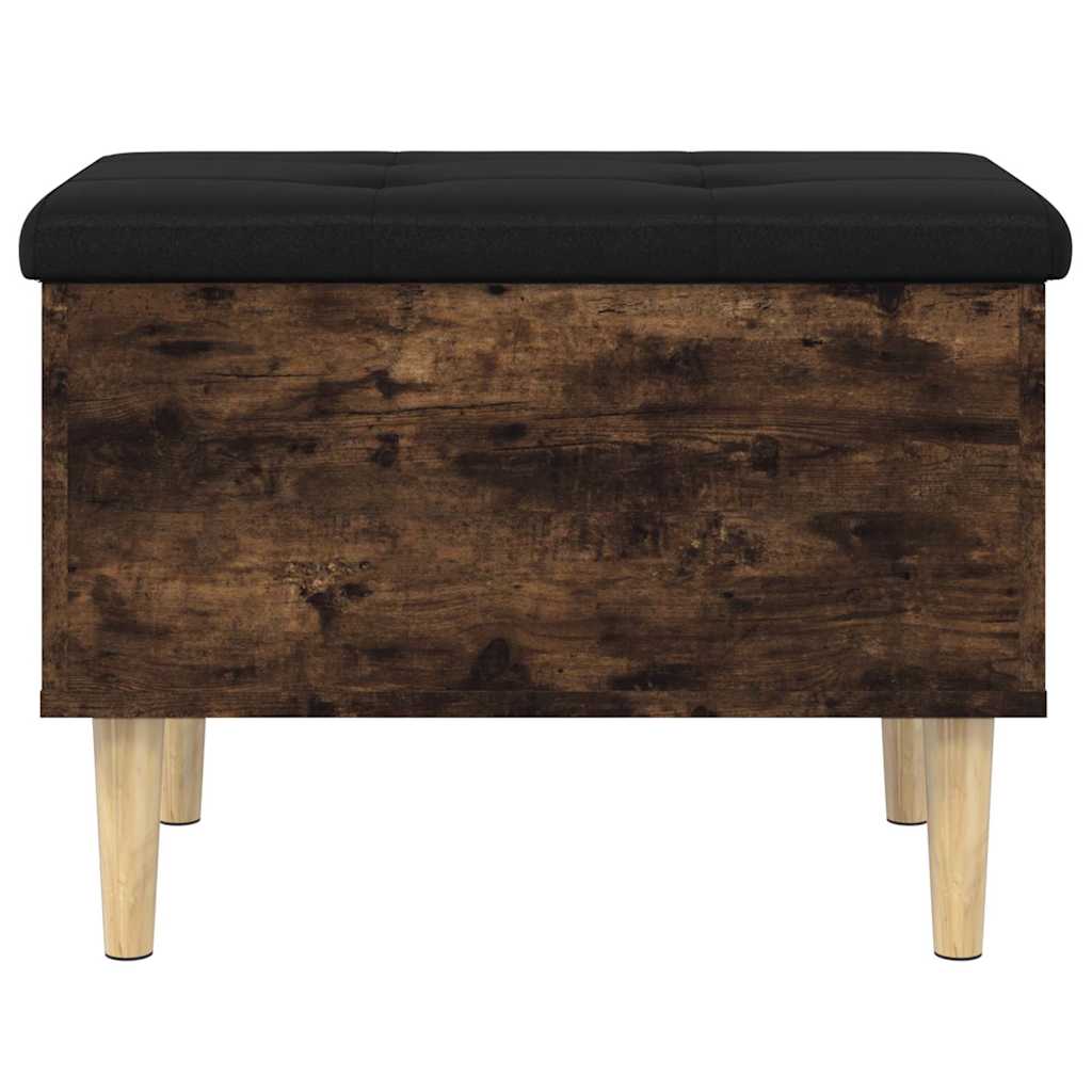 Banc de rangement chêne fumé 62x42x46 cm bois d'ingénierie - XIOS