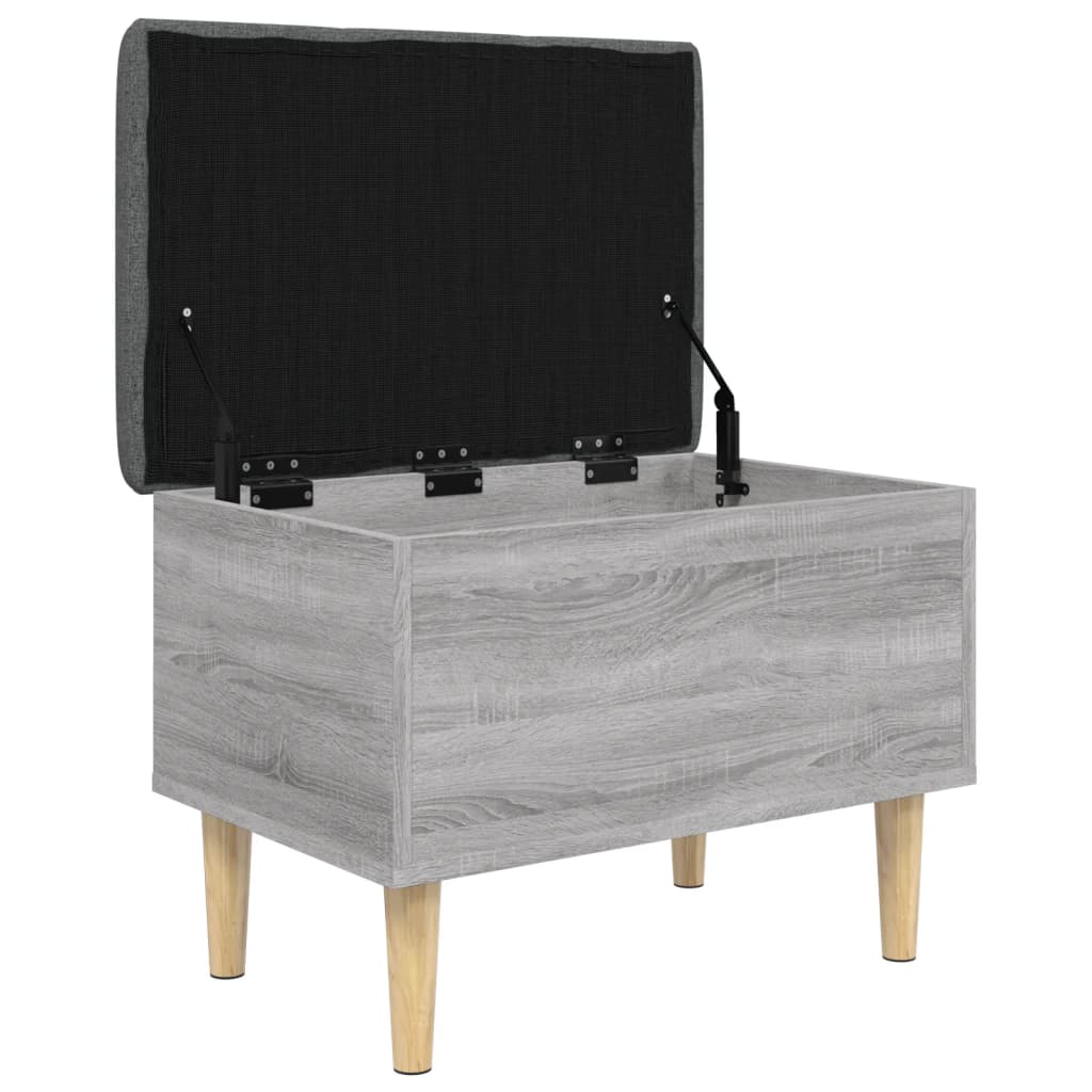 Banc de rangement sonoma gris 62x42x46 cm bois d'ingénierie - XIOS