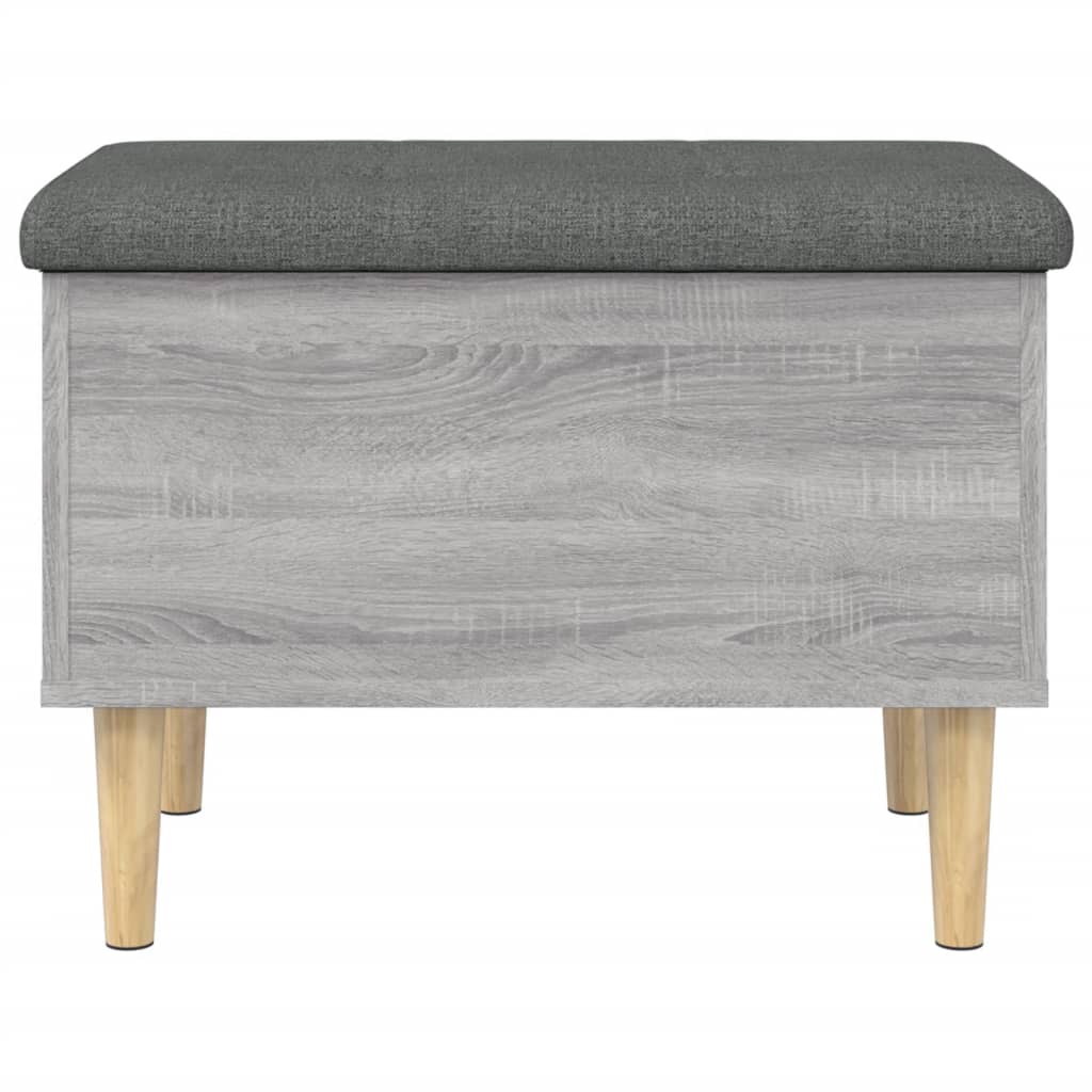Banc de rangement sonoma gris 62x42x46 cm bois d'ingénierie - XIOS