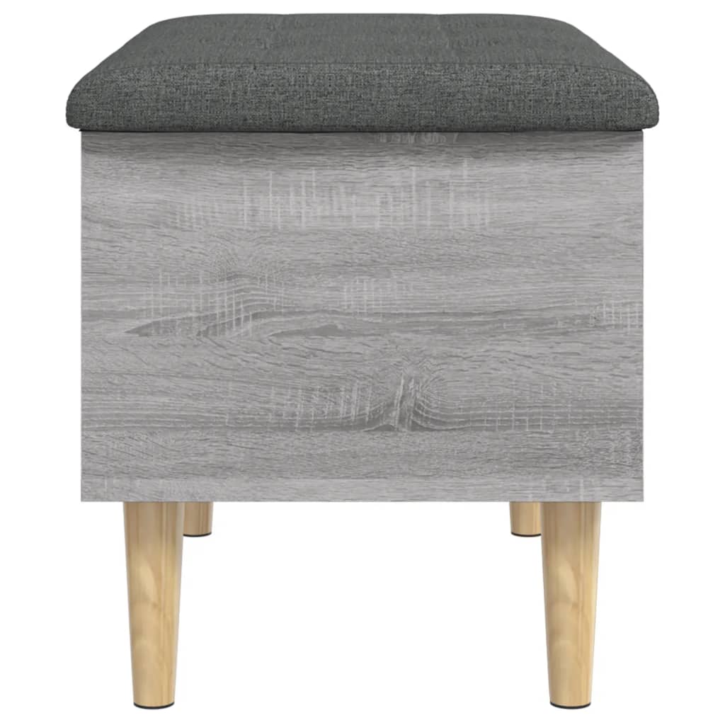 Banc de rangement sonoma gris 62x42x46 cm bois d'ingénierie - XIOS