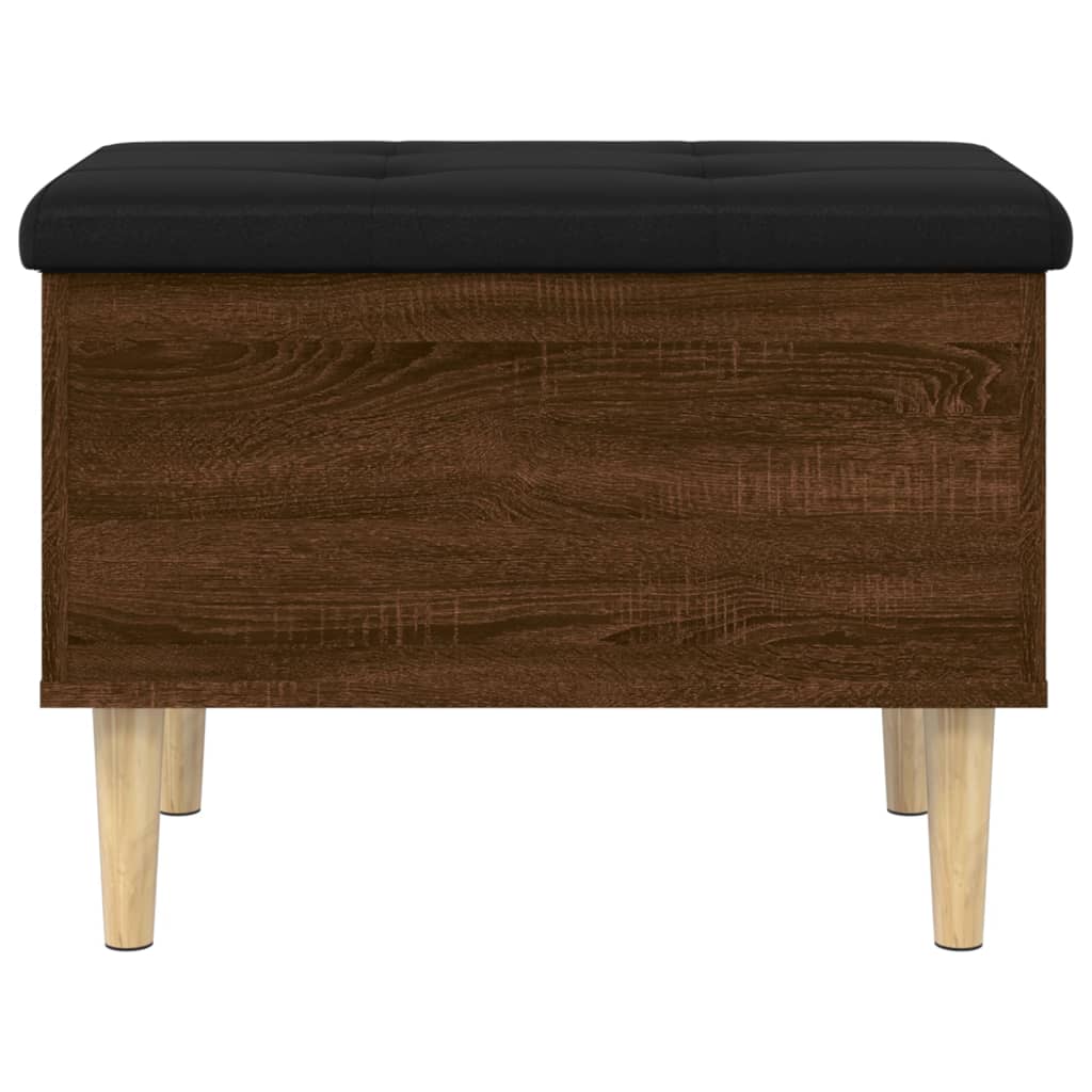 Banc de rangement chêne marron 62x42x46 cm bois d'ingénierie - XIOS