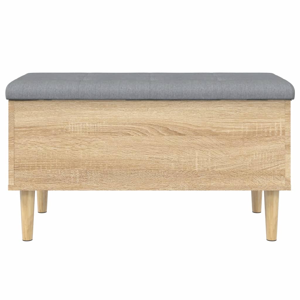Banc de rangement chêne sonoma 82x42x46 cm bois d'ingénierie - XIOS