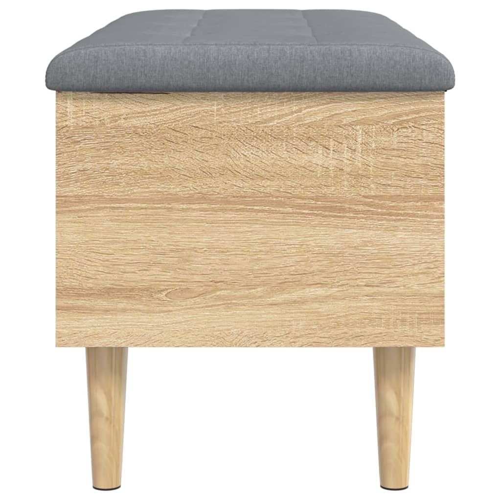 Banc de rangement chêne sonoma 82x42x46 cm bois d'ingénierie - XIOS