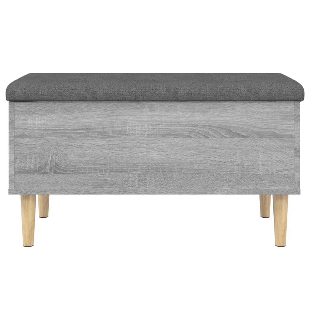Banc de rangement sonoma gris 82x42x46 cm bois d'ingénierie - XIOS