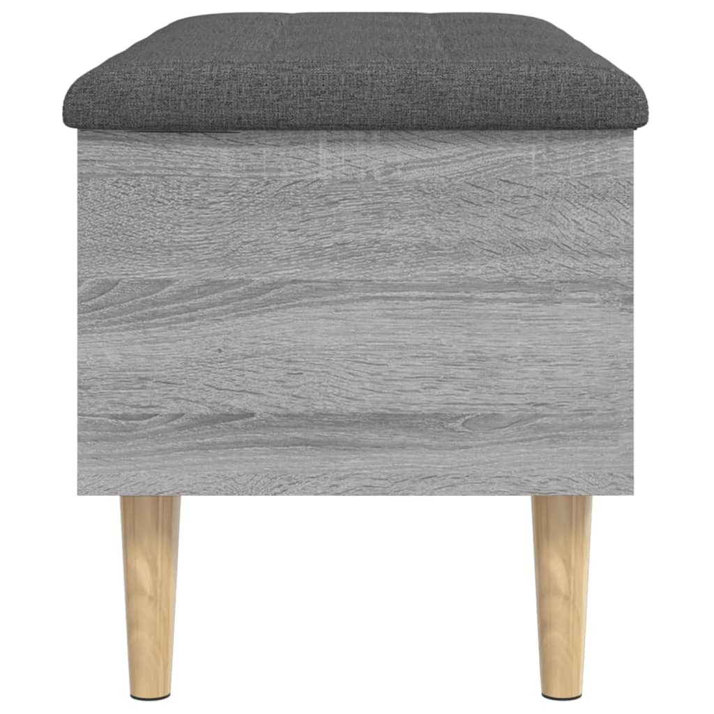 Banc de rangement sonoma gris 82x42x46 cm bois d'ingénierie - XIOS