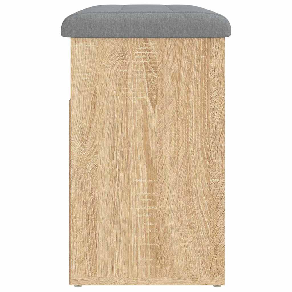 Banc à chaussures chêne sonoma 62x32x50 cm bois d'ingénierie - XIOS