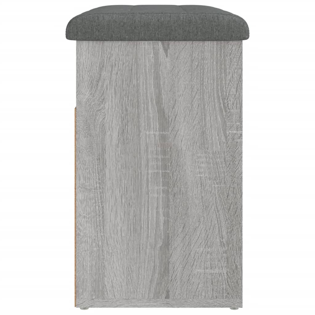Banc à chaussures sonoma gris 62x32x50 cm bois d'ingénierie - XIOS