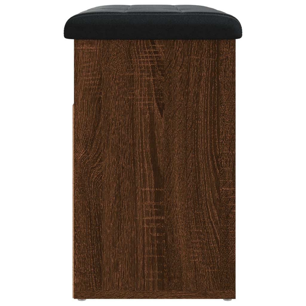 Banc à chaussures chêne marron 62x32x50 cm bois d'ingénierie - XIOS