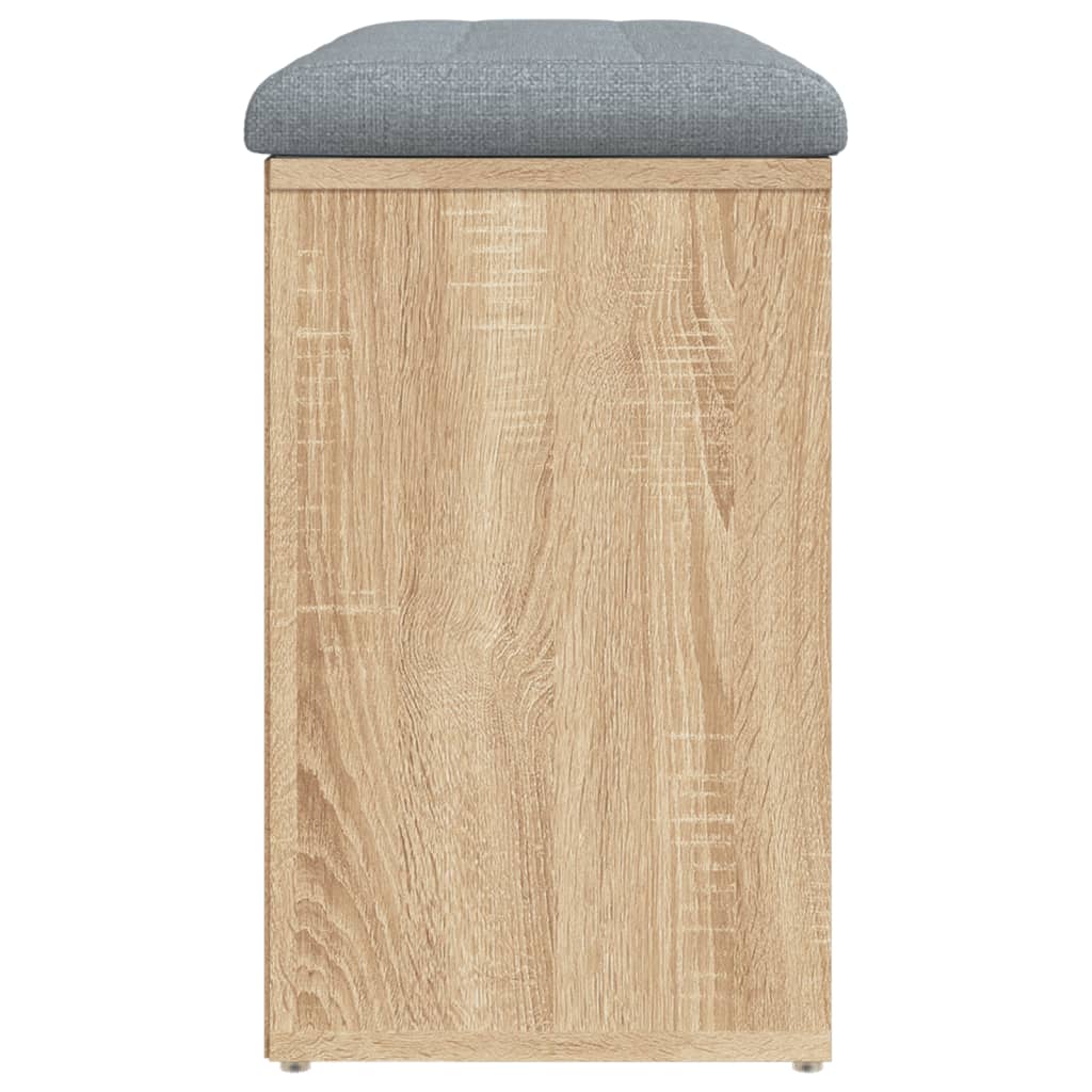 Banc à chaussures Chêne Sonoma 82x32x50 cm Bois d'ingénierie - XIOS