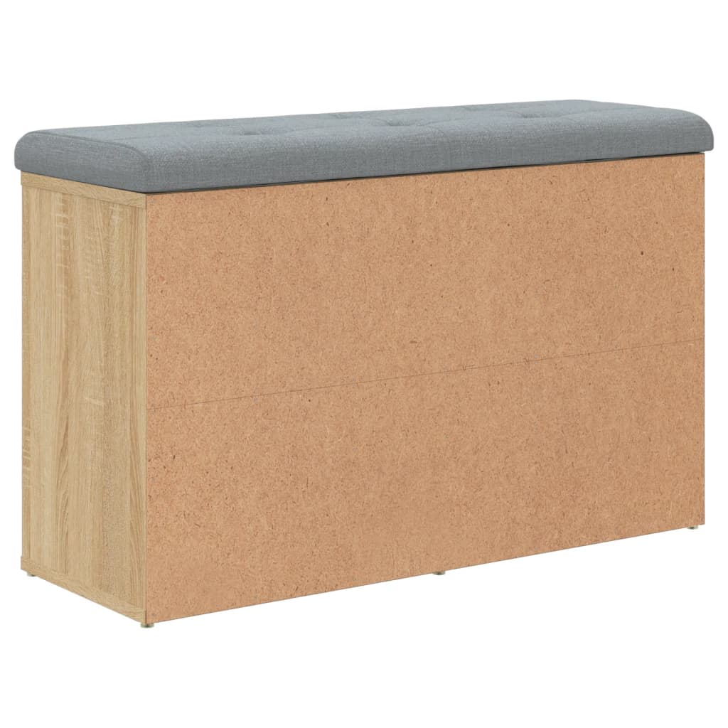 Banc à chaussures Chêne Sonoma 82x32x50 cm Bois d'ingénierie - XIOS