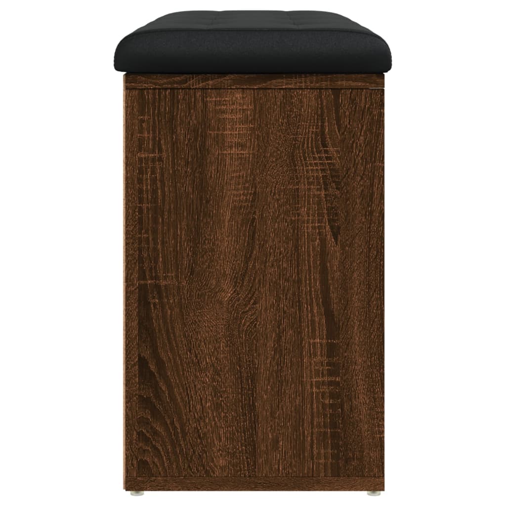 Banc à chaussures chêne marron 82x32x50 cm Bois d'ingénierie - XIOS