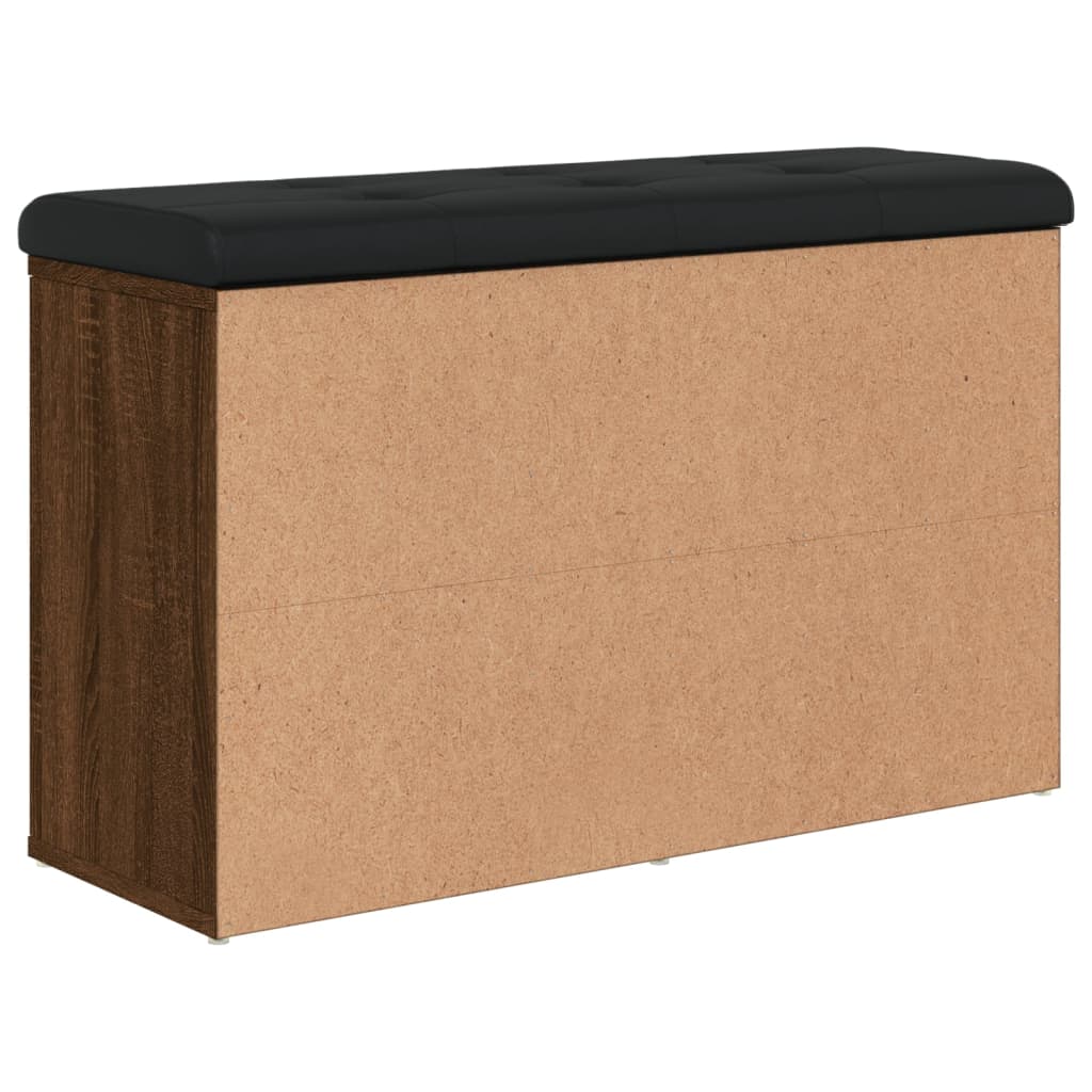 Banc à chaussures chêne marron 82x32x50 cm Bois d'ingénierie - XIOS