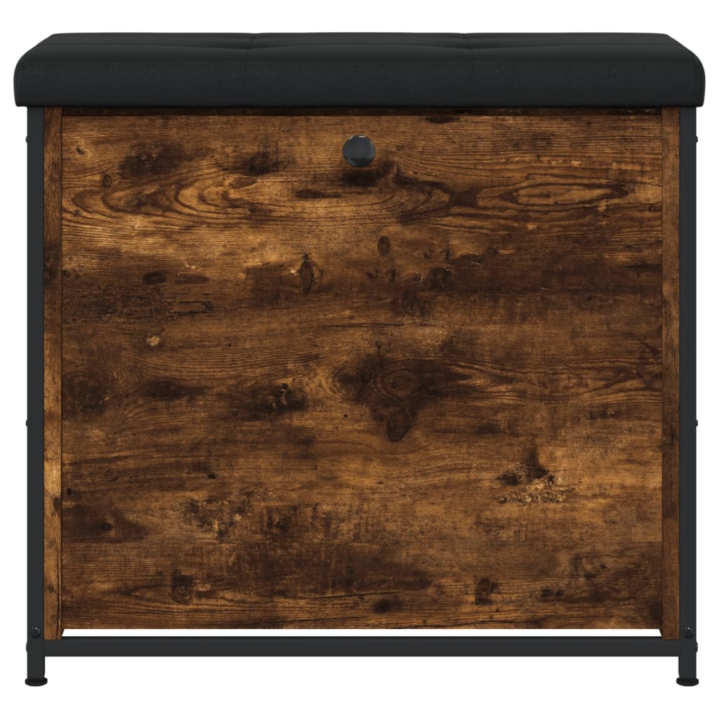 Banc à chaussures avec tiroir rabattable chêne fumé 62x32x56 cm - XIOS