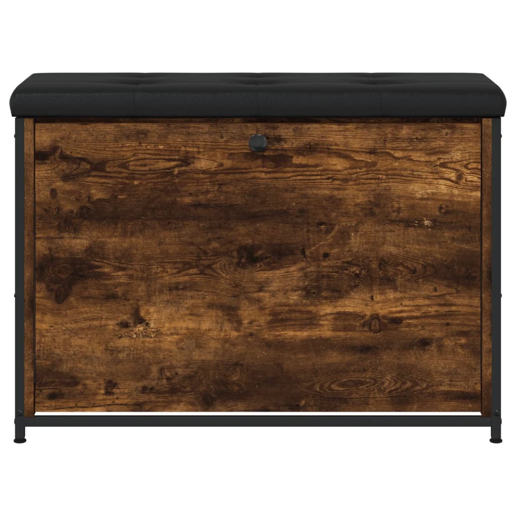 Banc à chaussures avec tiroir rabattable chêne fumé 82x32x56 cm - XIOS