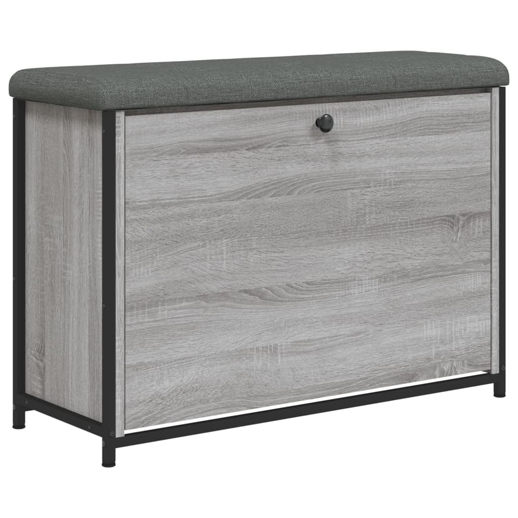 Banc à chaussures tiroir rabattable chêne sonoma 82x32x56 cm - XIOS