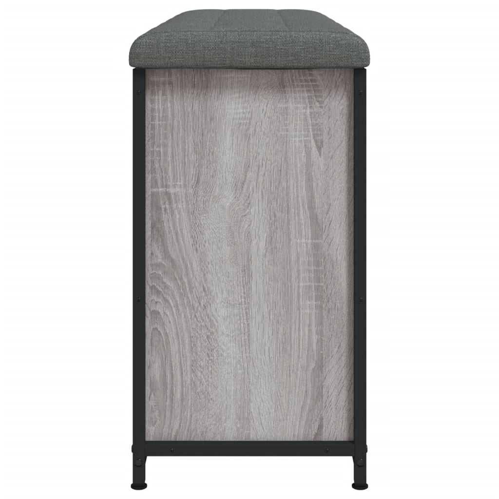 Banc à chaussures tiroir rabattable sonoma gris 102x32x56 cm - XIOS