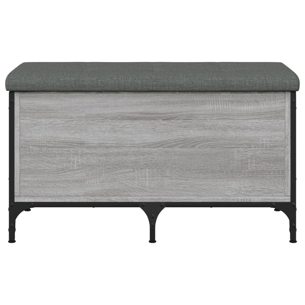 Banc de rangement sonoma gris 82x42x45 cm Bois d'ingénierie - XIOS