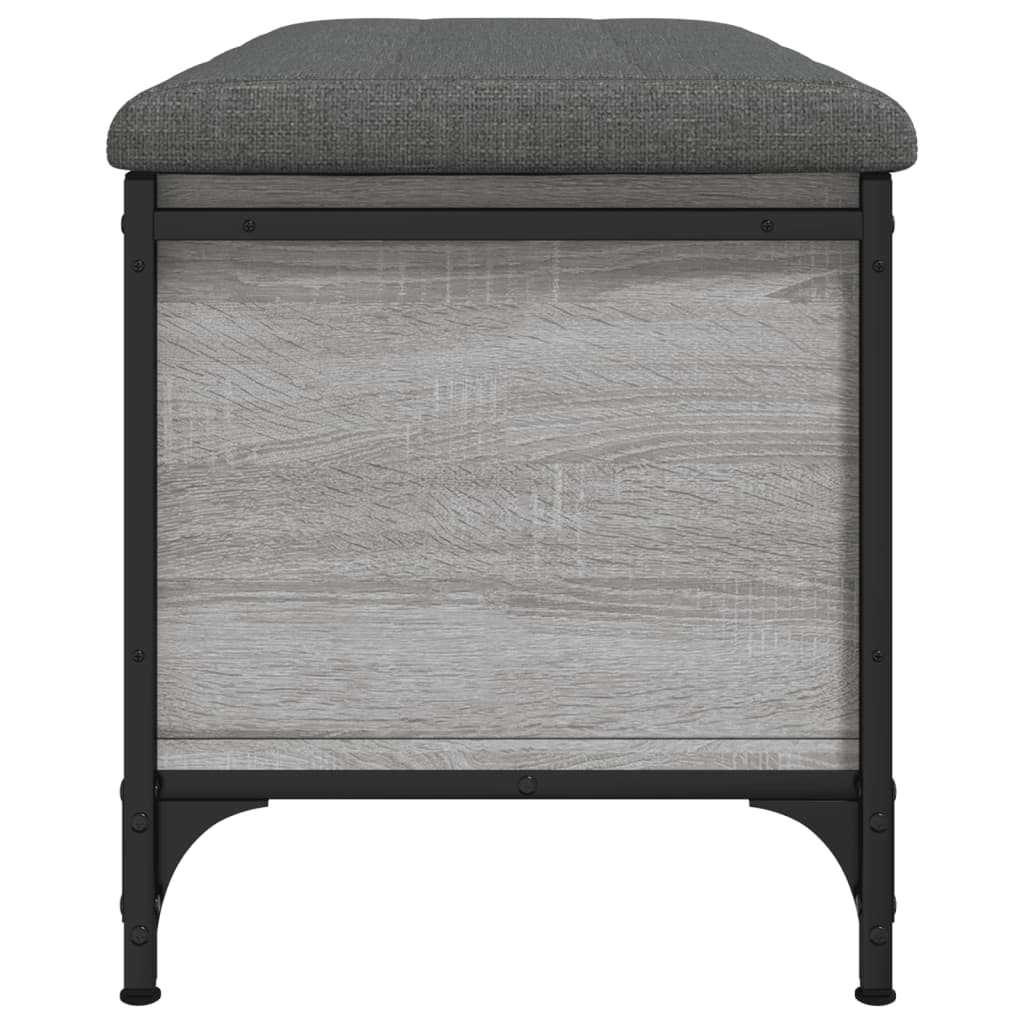Banc de rangement sonoma gris 82x42x45 cm Bois d'ingénierie - XIOS