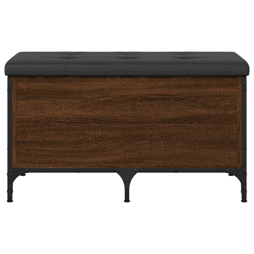 Banc de rangement chêne marron 82x42x45 cm Bois d'ingénierie - XIOS