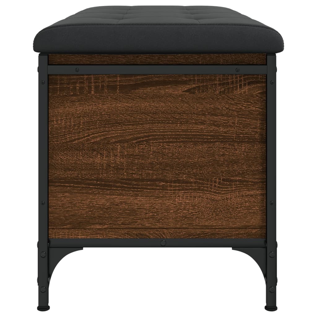 Banc de rangement chêne marron 82x42x45 cm Bois d'ingénierie - XIOS