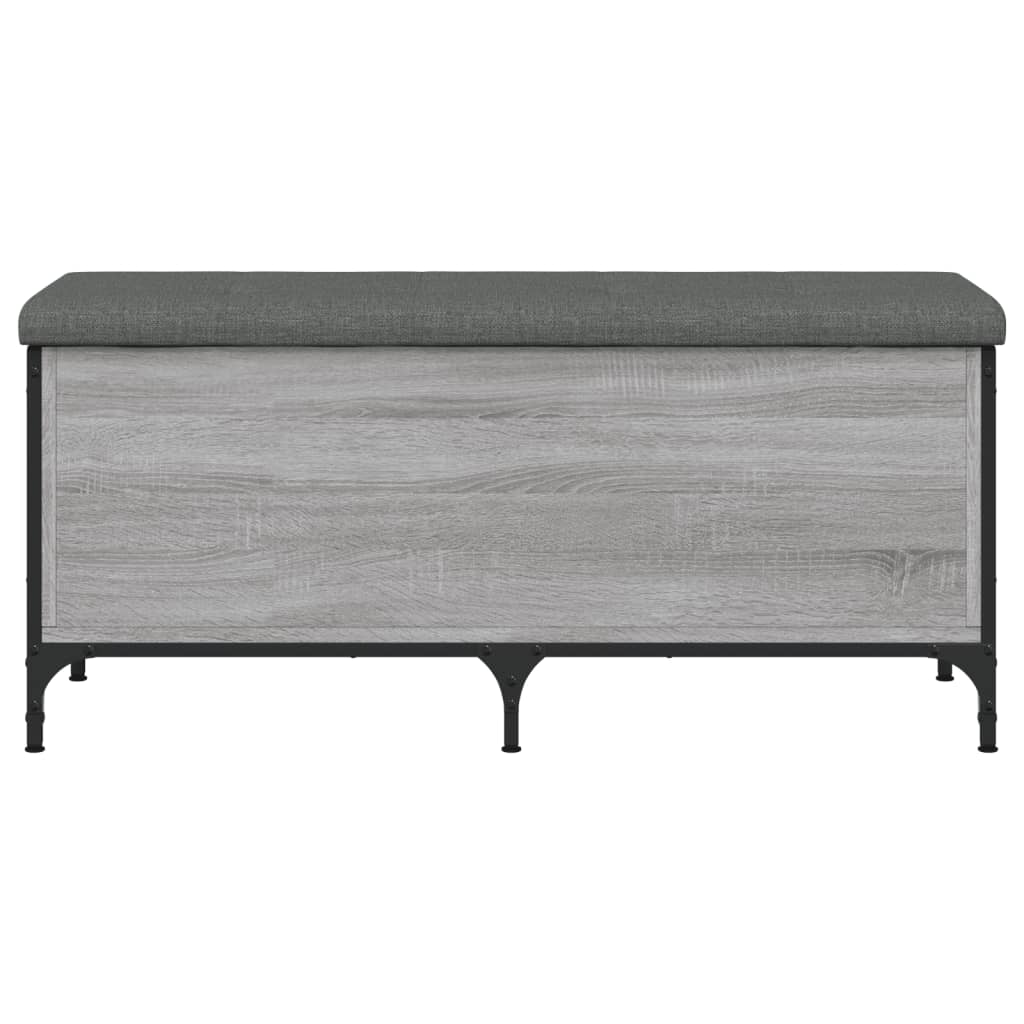 Banc de rangement sonoma gris 102x42x45 cm bois d'ingénierie - XIOS