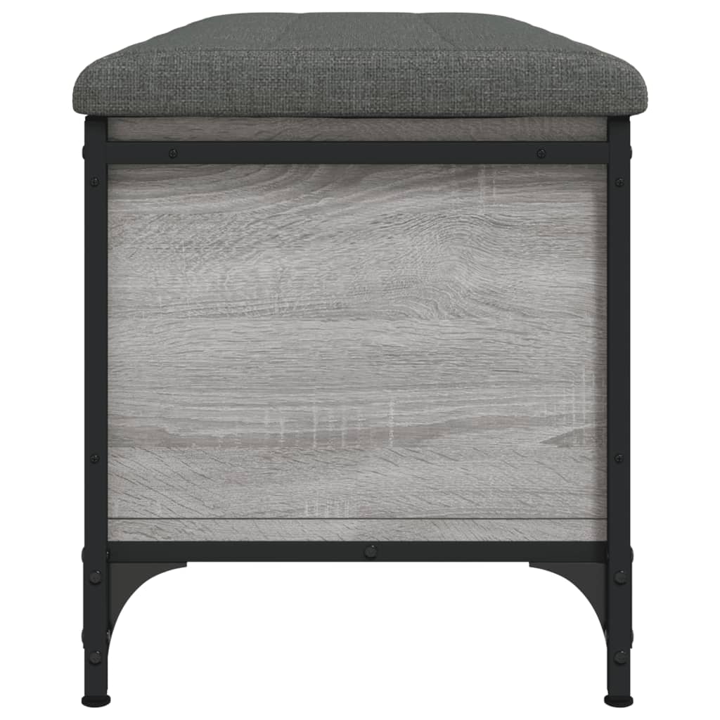 Banc de rangement sonoma gris 102x42x45 cm bois d'ingénierie - XIOS