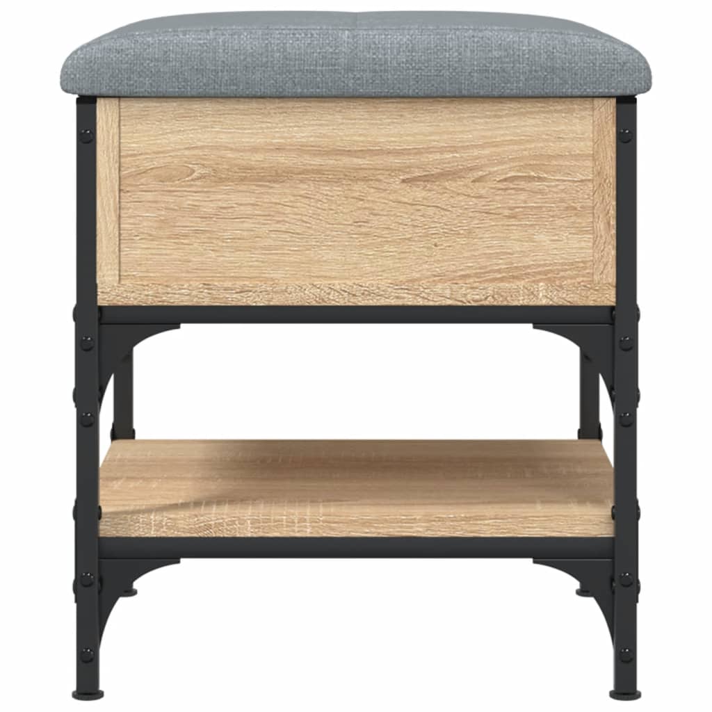 Banc à chaussures chêne sonoma 42x42x45 cm bois d'ingénierie - XIOS